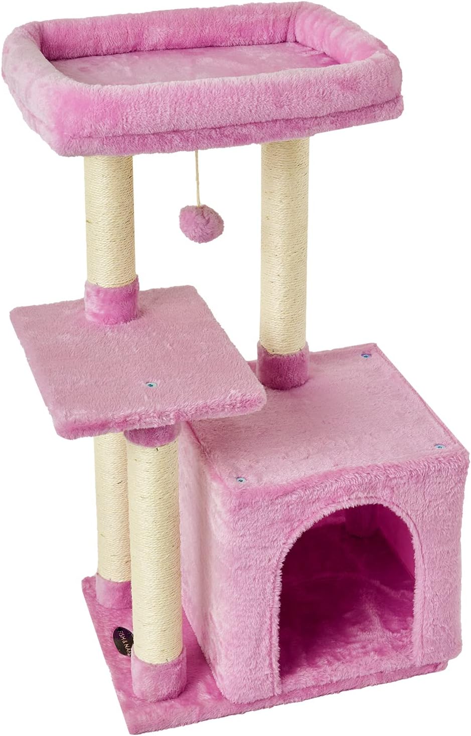 Cute Cat Tree for Indoor Cats with Scratching Posts and Platform