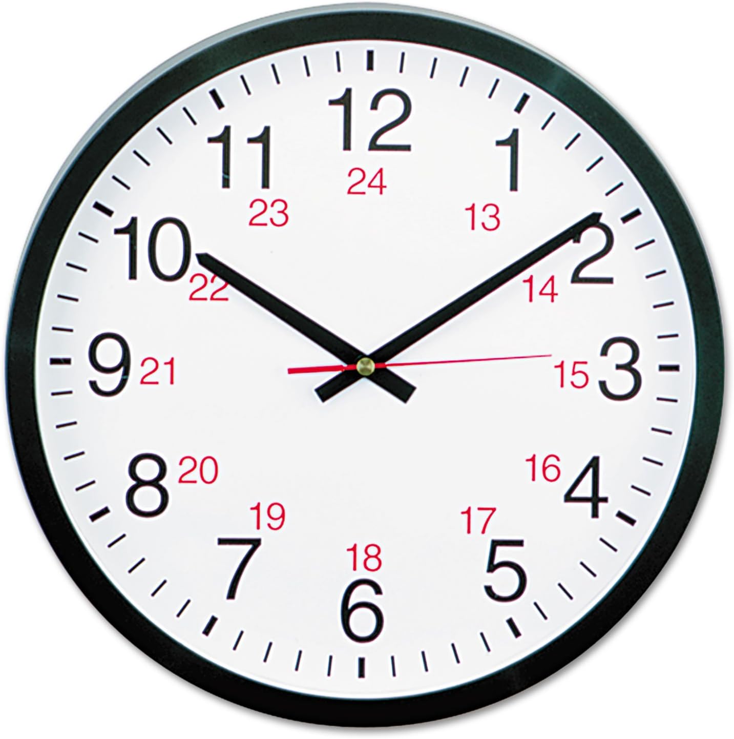 24-Hour Round Wall Clock - Stay Punctual in Style!