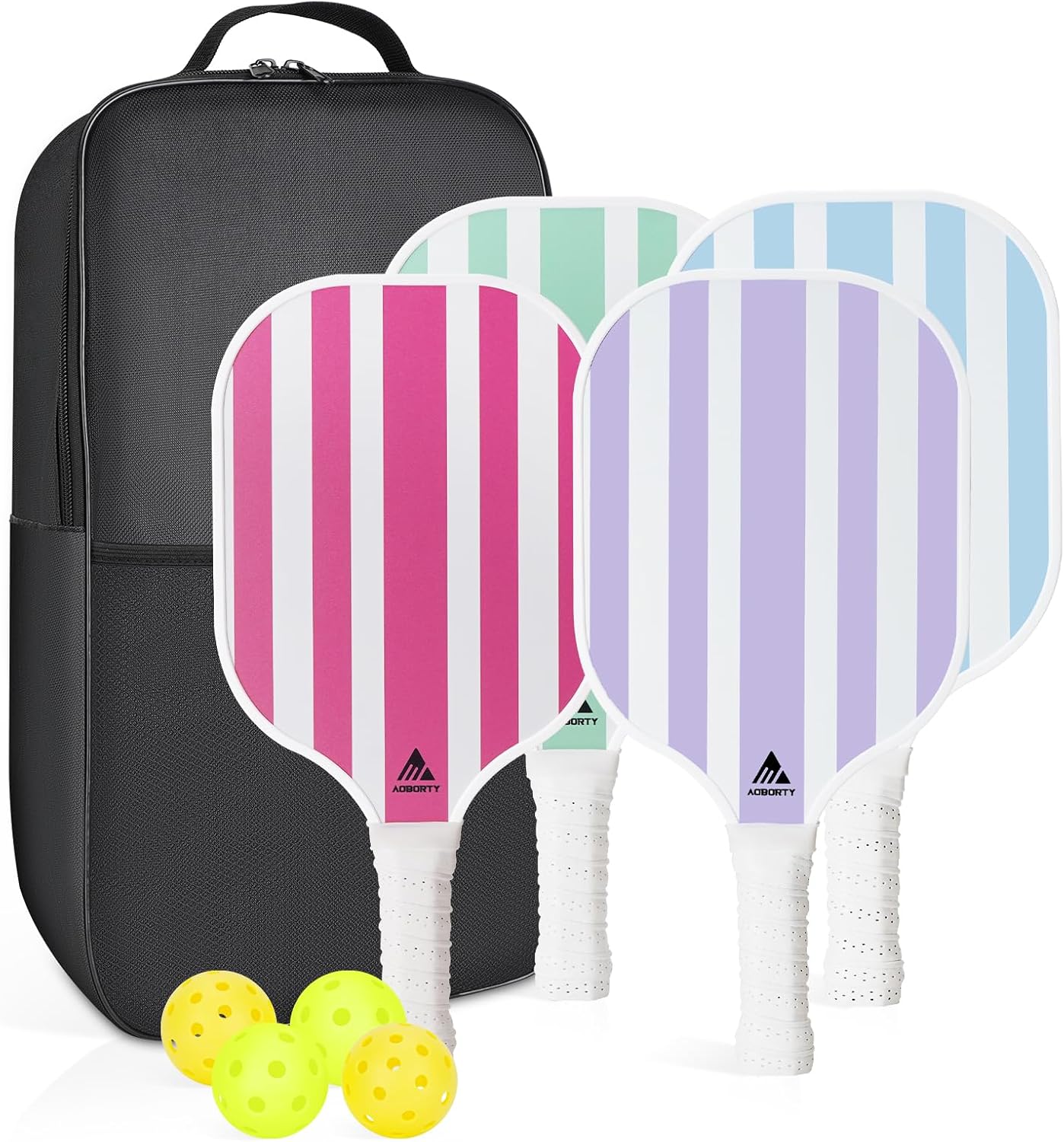 AOBORTY Pickleball Paddles 4 Pack - Premium Rackets Set