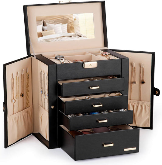 Homde Christmas Gifts Jewelry Box with Mirror and Organizer