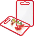 Glass Cutting Board for Kitchen 2Pcs Tempered Glass Chopping Board