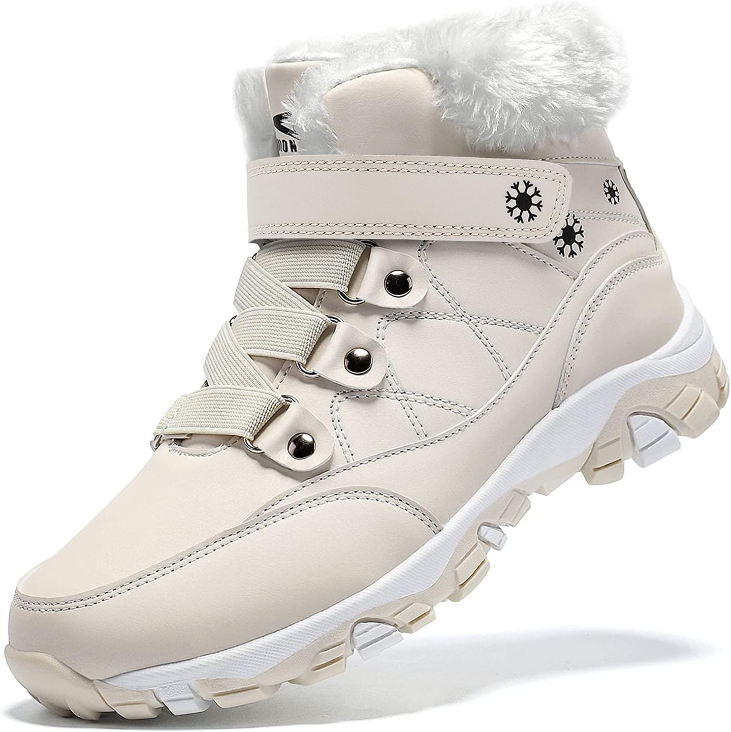 ASHION Womens Snow Boots Comfortable Ankle Booties for Winter
