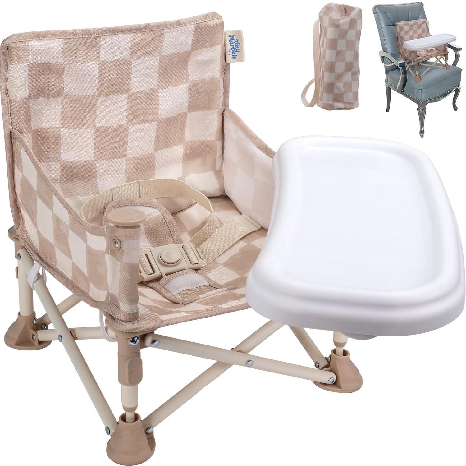 Tiny Marvels Portable 3-in-1 Baby Chair for Safe Travel