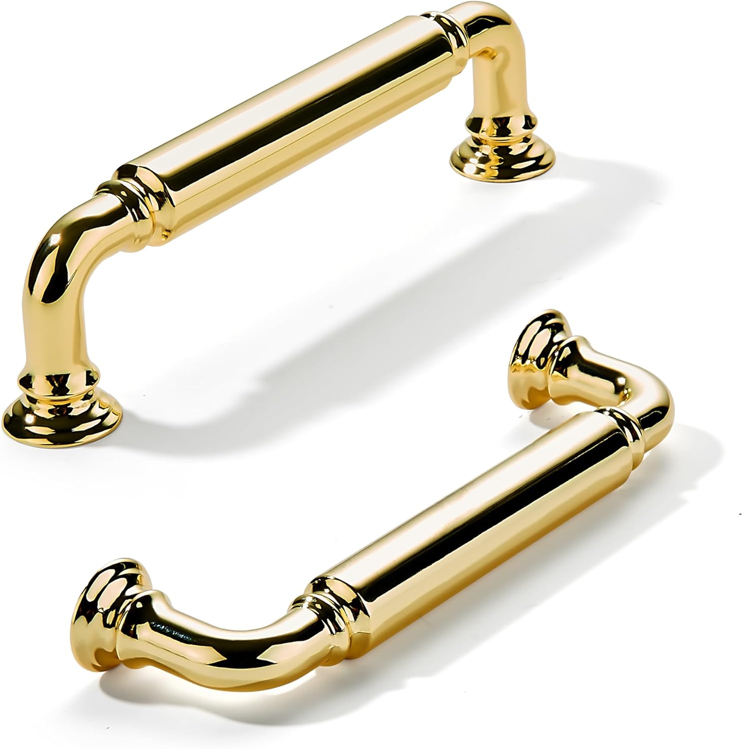 Polished Brass Heavy-Duty Solid Cabinet Pulls for Home Upgrade