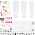 100 Pc Cotton Bib & Bodysuit Baby Shower Set - Boho DIY Activity Kit