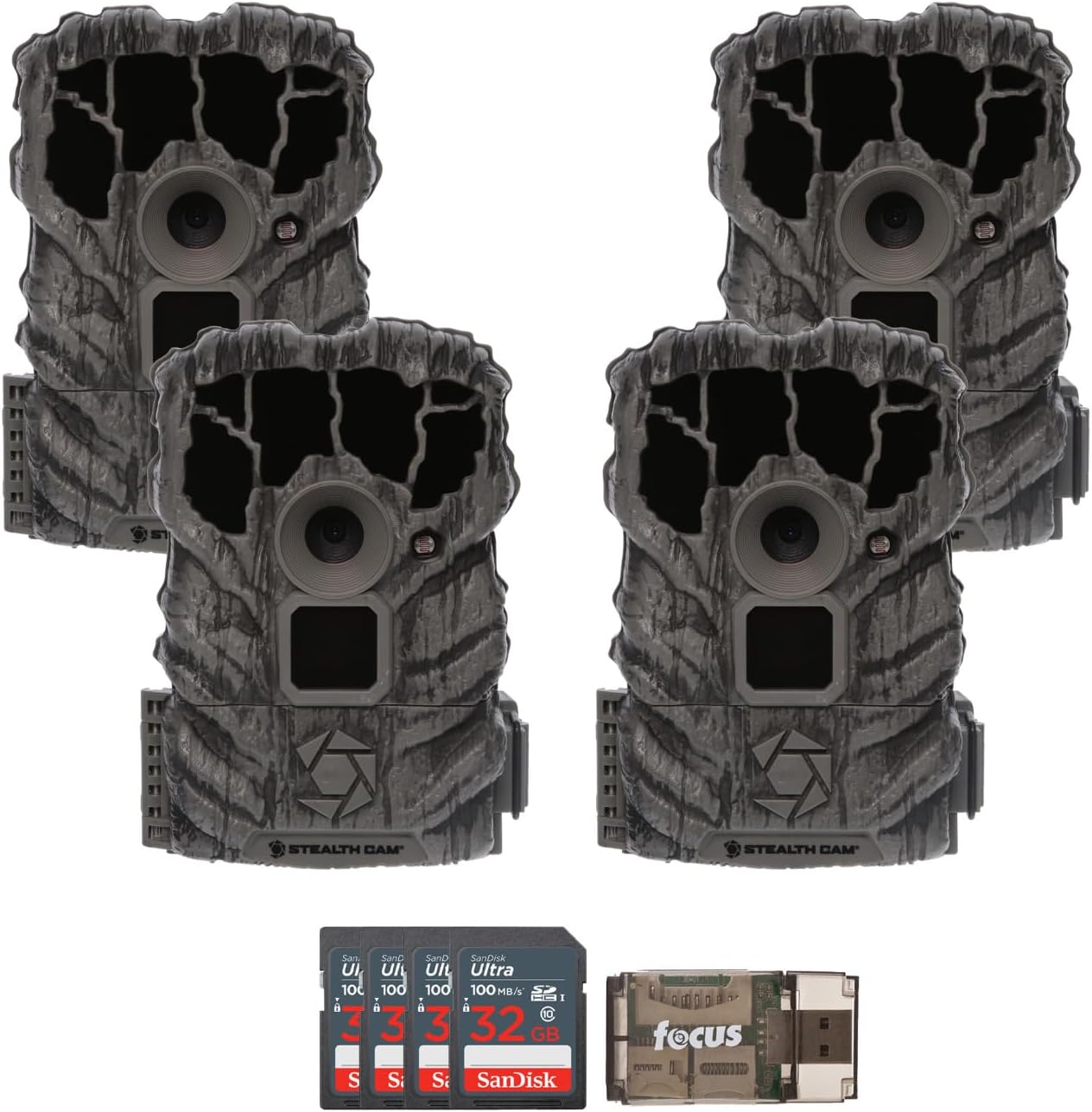 Stealth Cam Browtine 14MP Trail Camera Bundle with Memory Cards