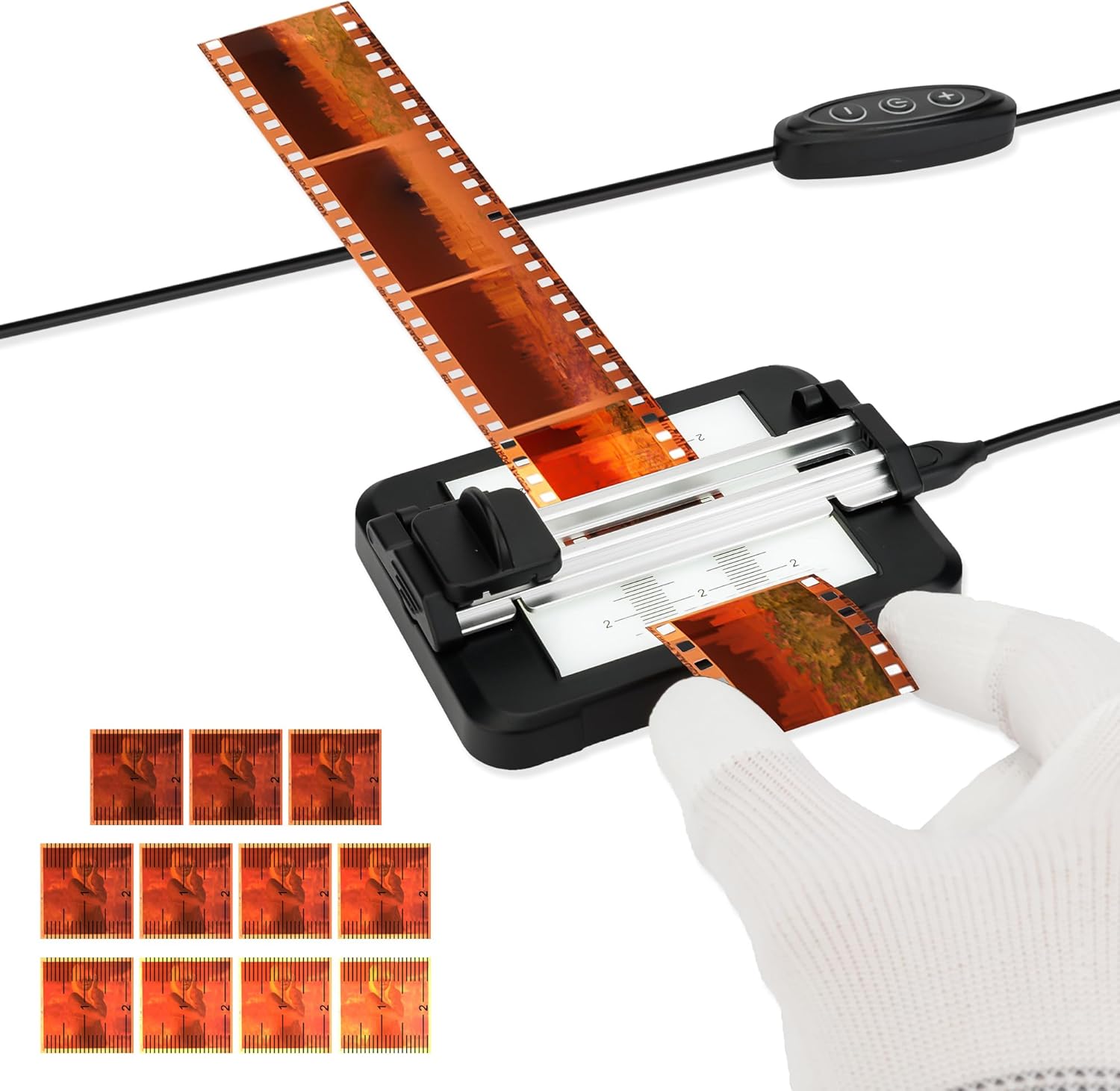 JJC Negative Slide Film Cutter for 35mm and 120 Film Trimming