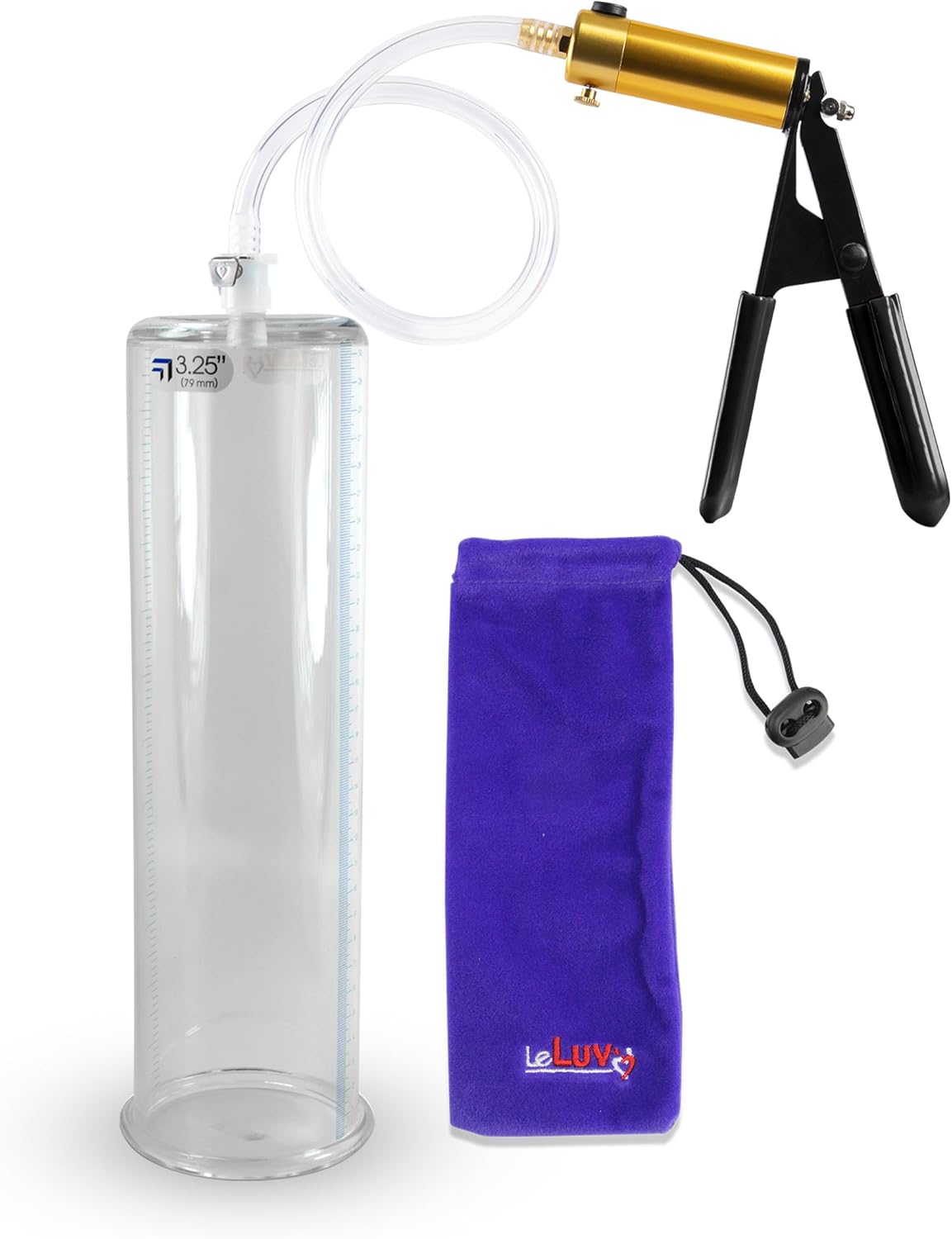 LeLuv Ultima Brass Penis Pump Kit for Enhanced Performance