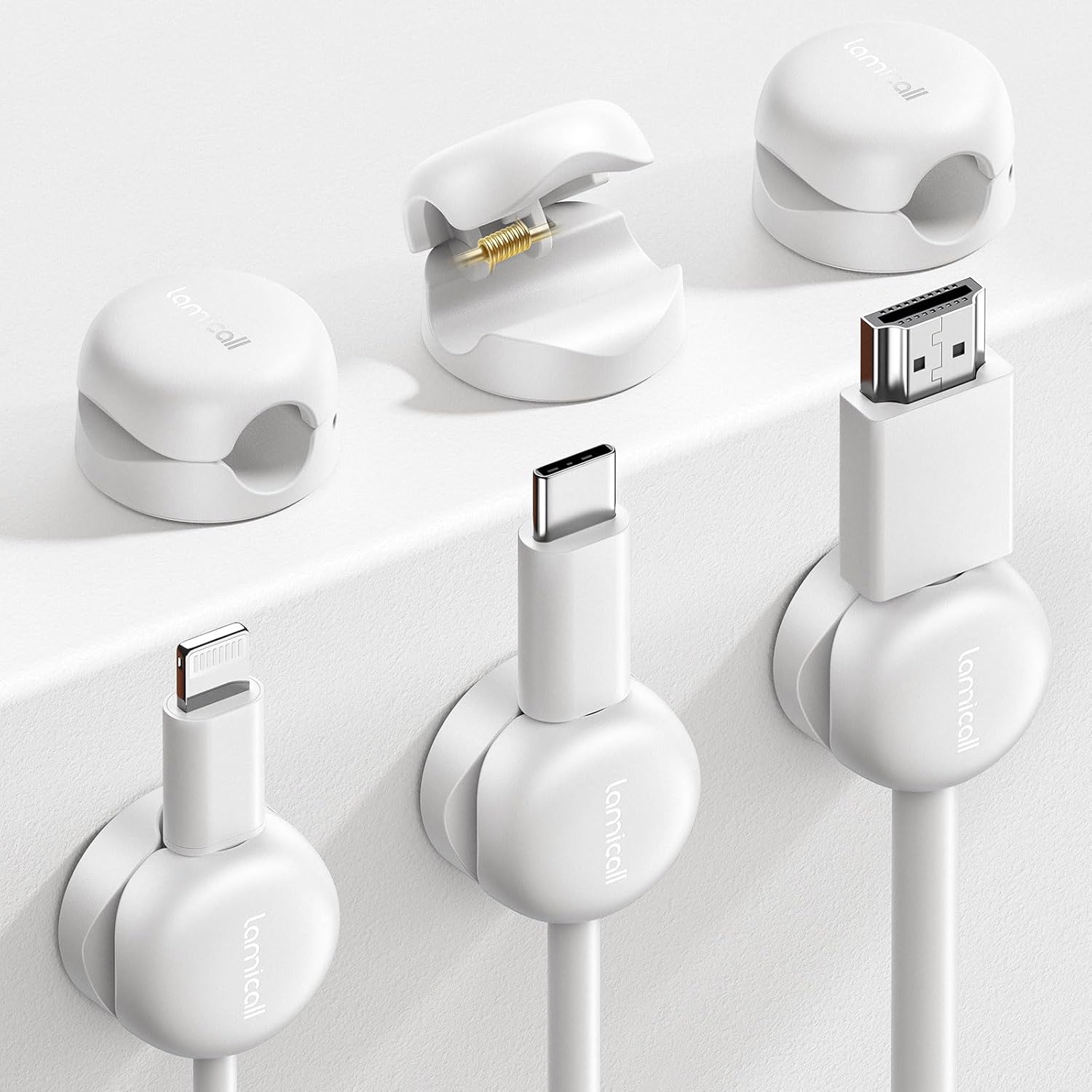 6Pack Cord Clips for Organized Cables