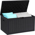 90 Gallon Double-Wall Deck Box with Side Handles - Weatherproof