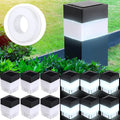 Hicarer 12 Pack Solar Fence Post Cap Lights 2in x 2in - Bright White