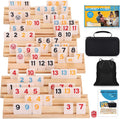 Rummy Cube 6 Player Edition with 6 Wooden Racks - Travel Size Rummy