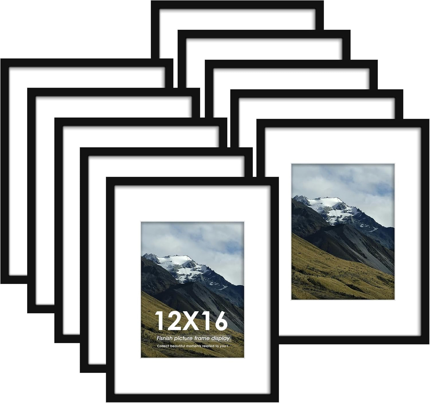 12x16 Picture Frame Set of 10 for Stunning Wall Gallery Decor