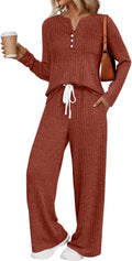 LILLUSORY Women's 2 Piece Lounge Set for Travel and Comfort