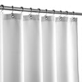 Waffle Weave White Shower Curtain Hotel Luxury - Fabric 71in x 72in