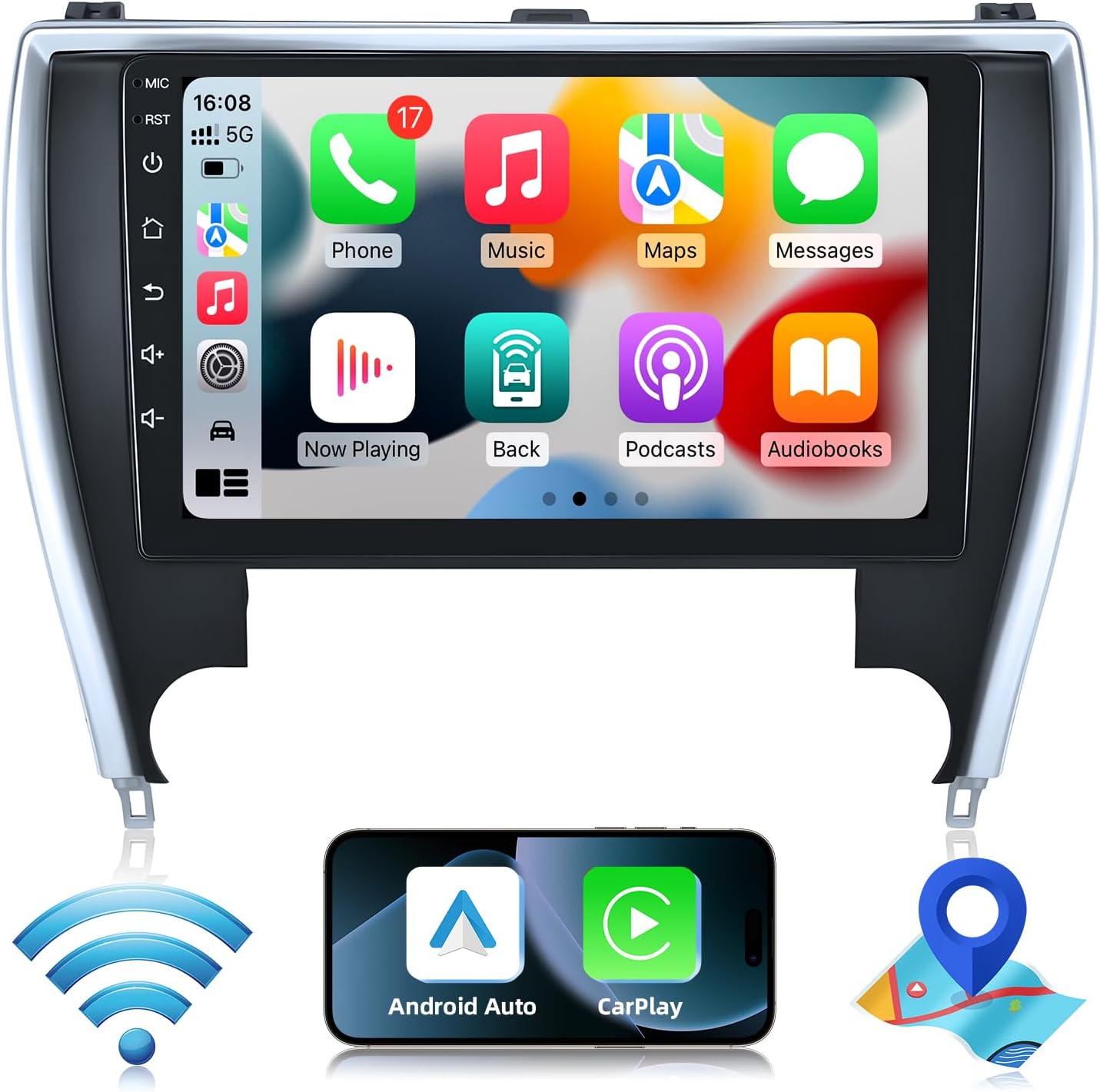 64G Car Radio Stereo for Toyota Camry 2015 2016 2017 Upgrade