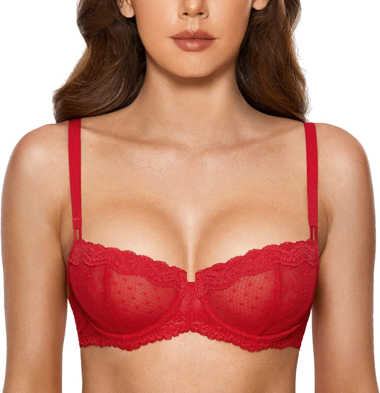 DOBREVA Women's Sexy Lace Bra for Comfort and Style