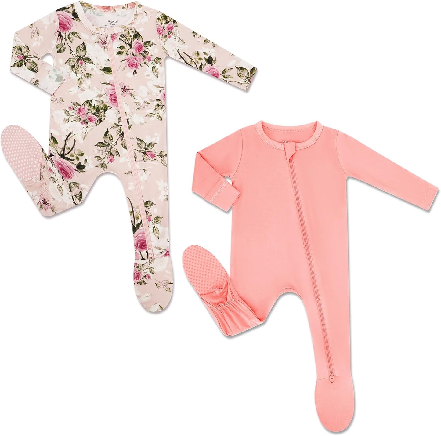HAPIU Rayon from Bamboo Baby Footed Pajamas for Comfort