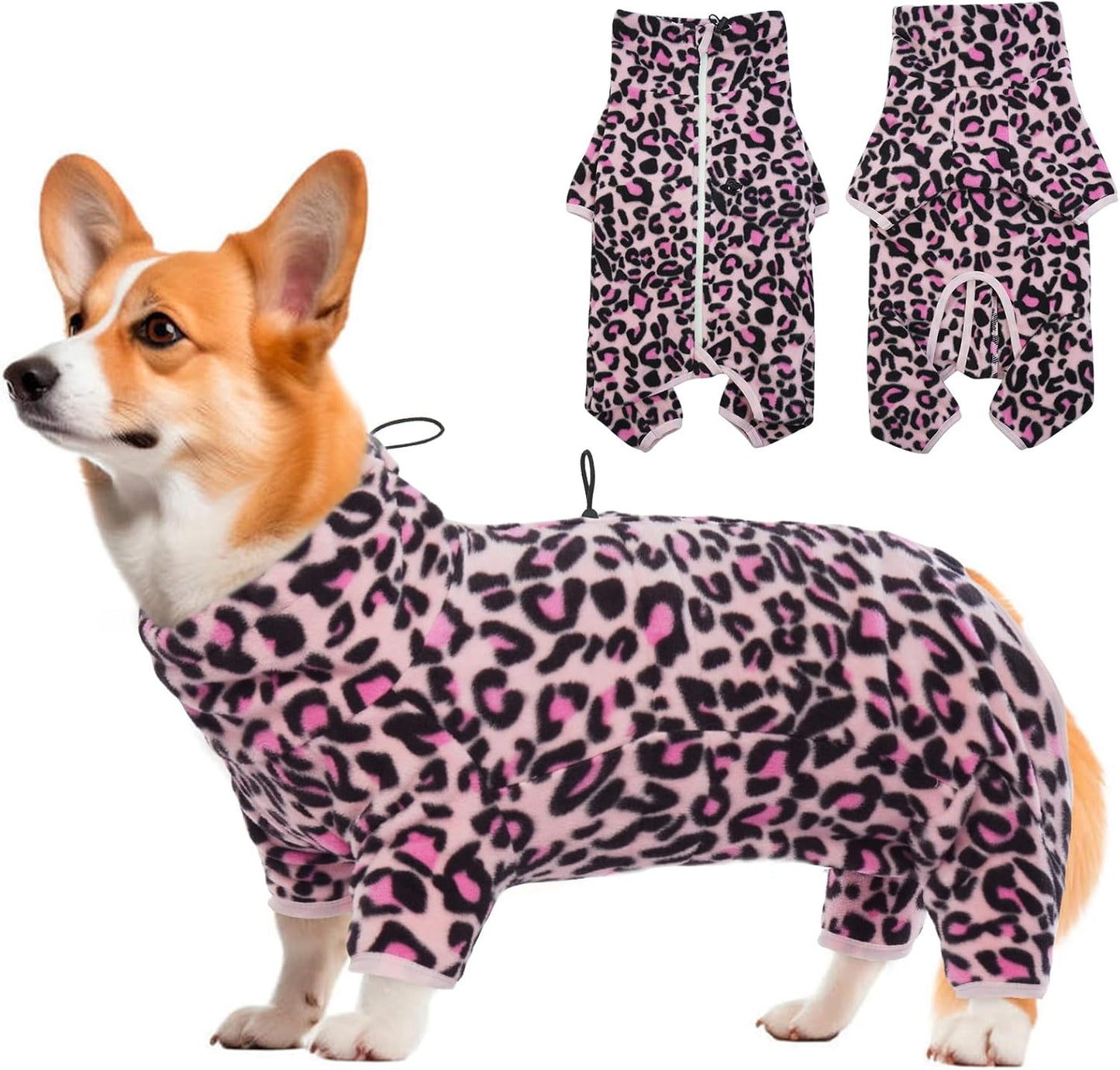 ROZKITCH Dog Winter Coat Soft Fleece Pullover Pajamas for Dogs