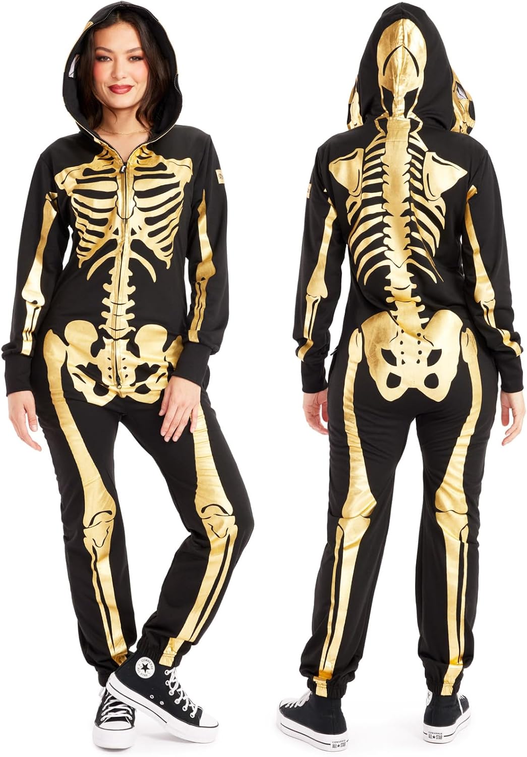 Tipsy Elves Halloween Skeleton Costume for Women - Comfy Jumpsuit