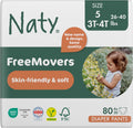 Naty FreeMovers Diaper Pants for Sensitive Skin - Size 5, 80 Count