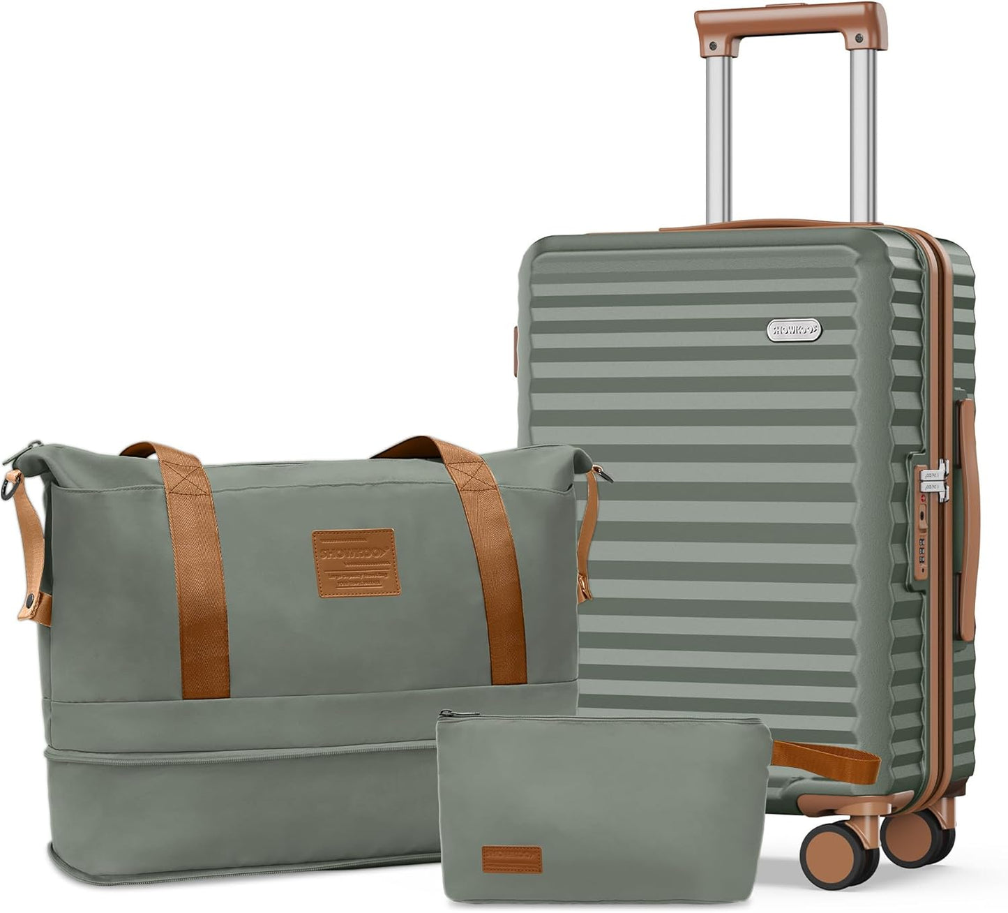 SHOWKOO Lightweight Hardshell Luggage Set with TSA Lock
