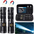 Rechargeable Tactical Flashlight Long Beam Spotlight - Compact 1500m