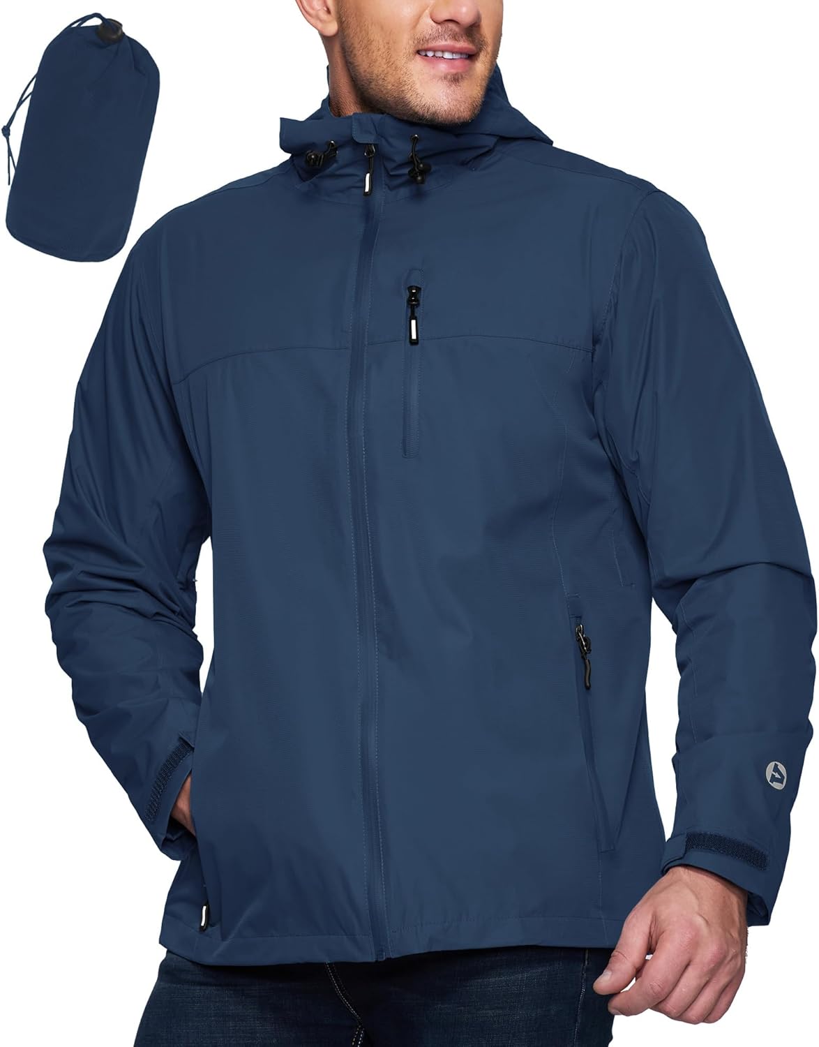 Outdoor Ventures Men's Packable Rain Jacket for All Activities
