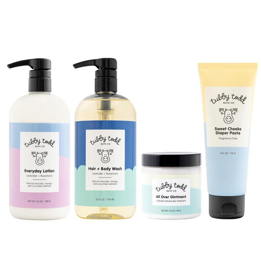 Tubby Todd Baby Bundle - Gentle Baby Care Set - Lavender Rosemary