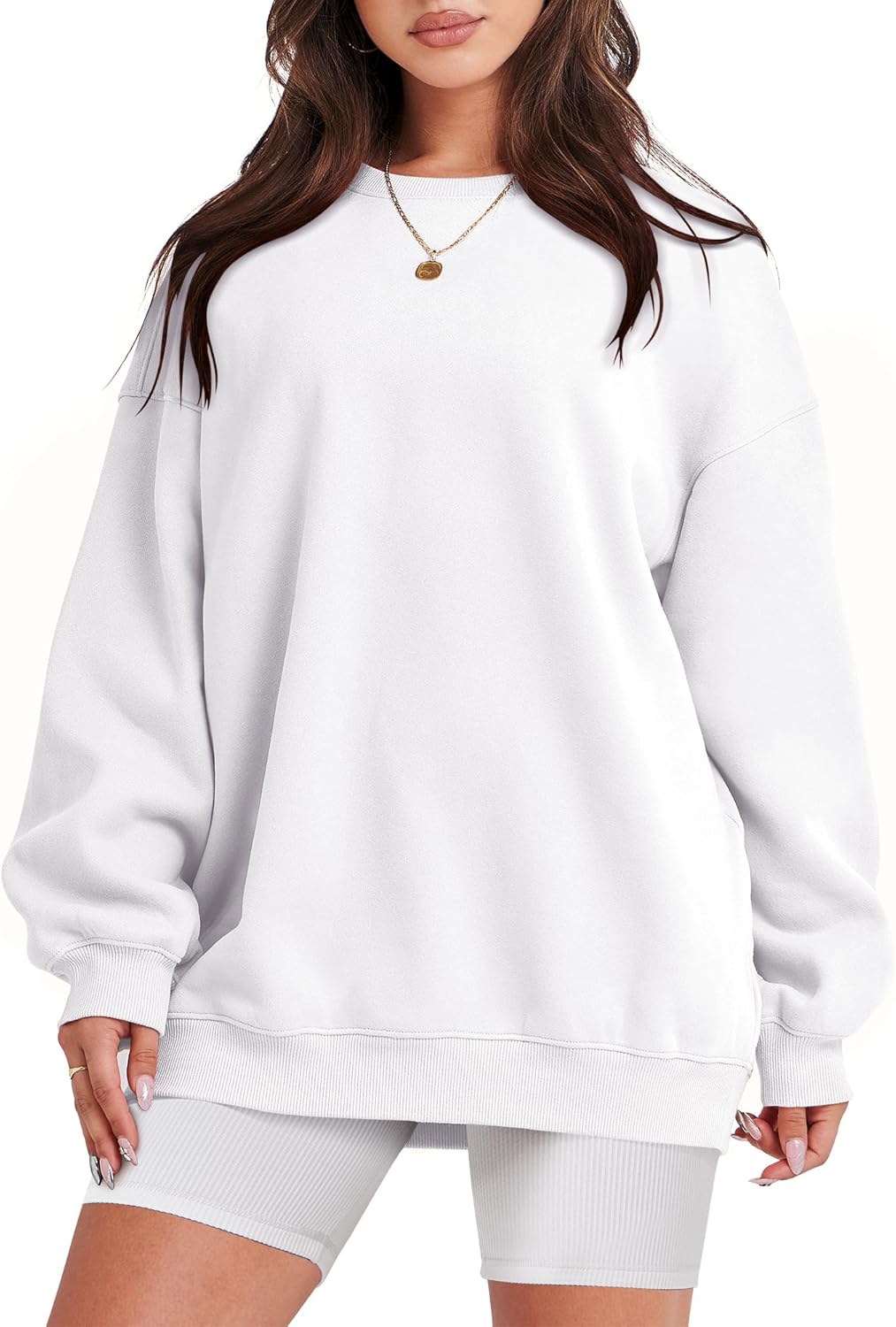 Caracilia Women Sweatshirts Crewneck Long Sleeve Oversized Hoodies