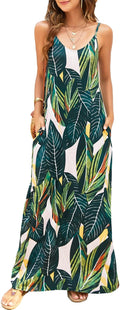 Women's Stretch Boho Maxi Dress with Pockets - Versatile Summer Fit