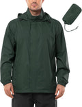 Outdoor Ventures Men's Rain Jacket Waterproof Lightweight (Style ZQRZ)