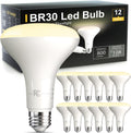 VOLIVO BR30 LED Flood Light Bulb 12 Pack - Efficient Warm White