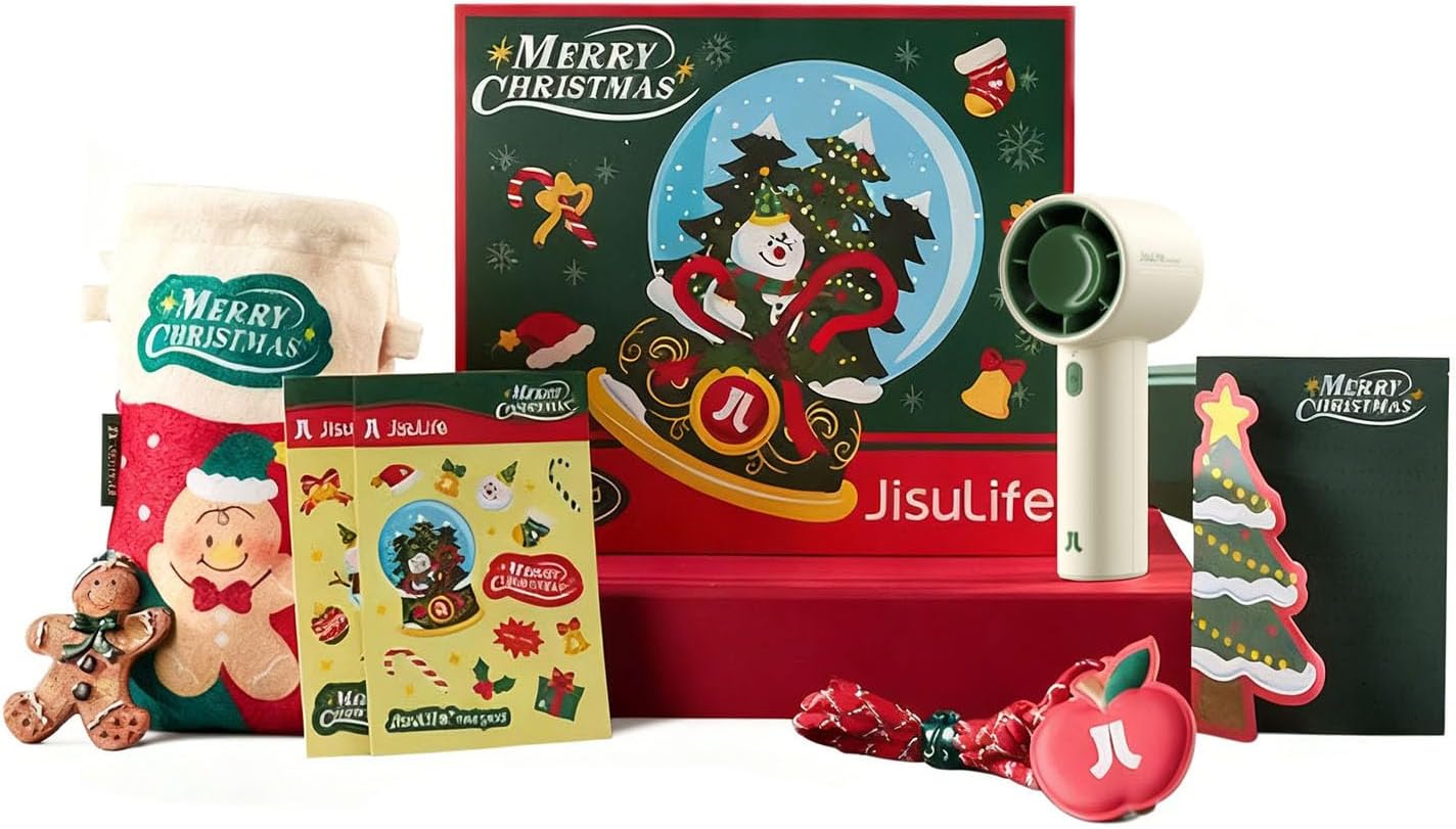 JISULIFE Portable Fan for Christmas Gifts - Stay Cool Anywhere