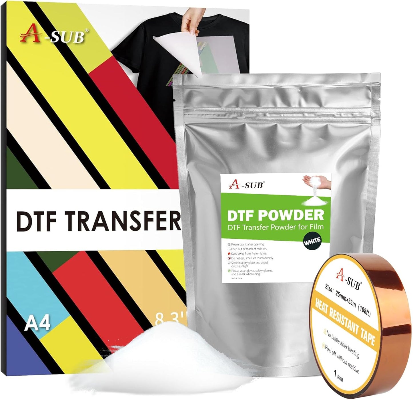 A-SUB DTF Transfer Kit - Print Any Fabric Easily!