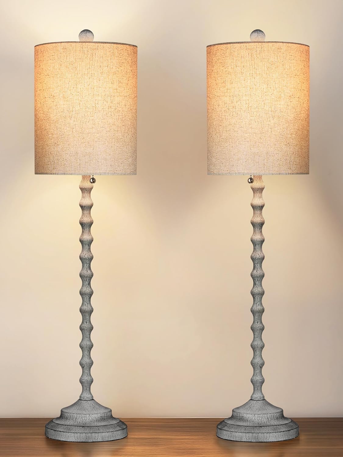Buffet Lamps Set of 2 for Living Room with Rustic Elegance