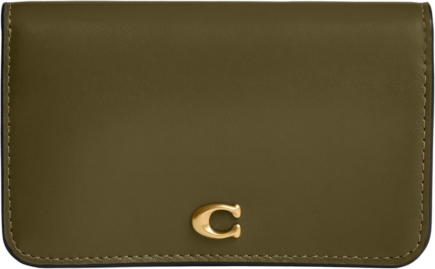 Coach Essential Slim Card Case - Refined Calf Leather Wallet