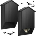 Wenqik 2 Pack Bat House for Outdoor Large Cedar Wood Shelter