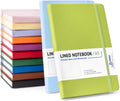 Dynta Lined Journal Notebooks A5 12-Pack - Durable Hardcover Sets