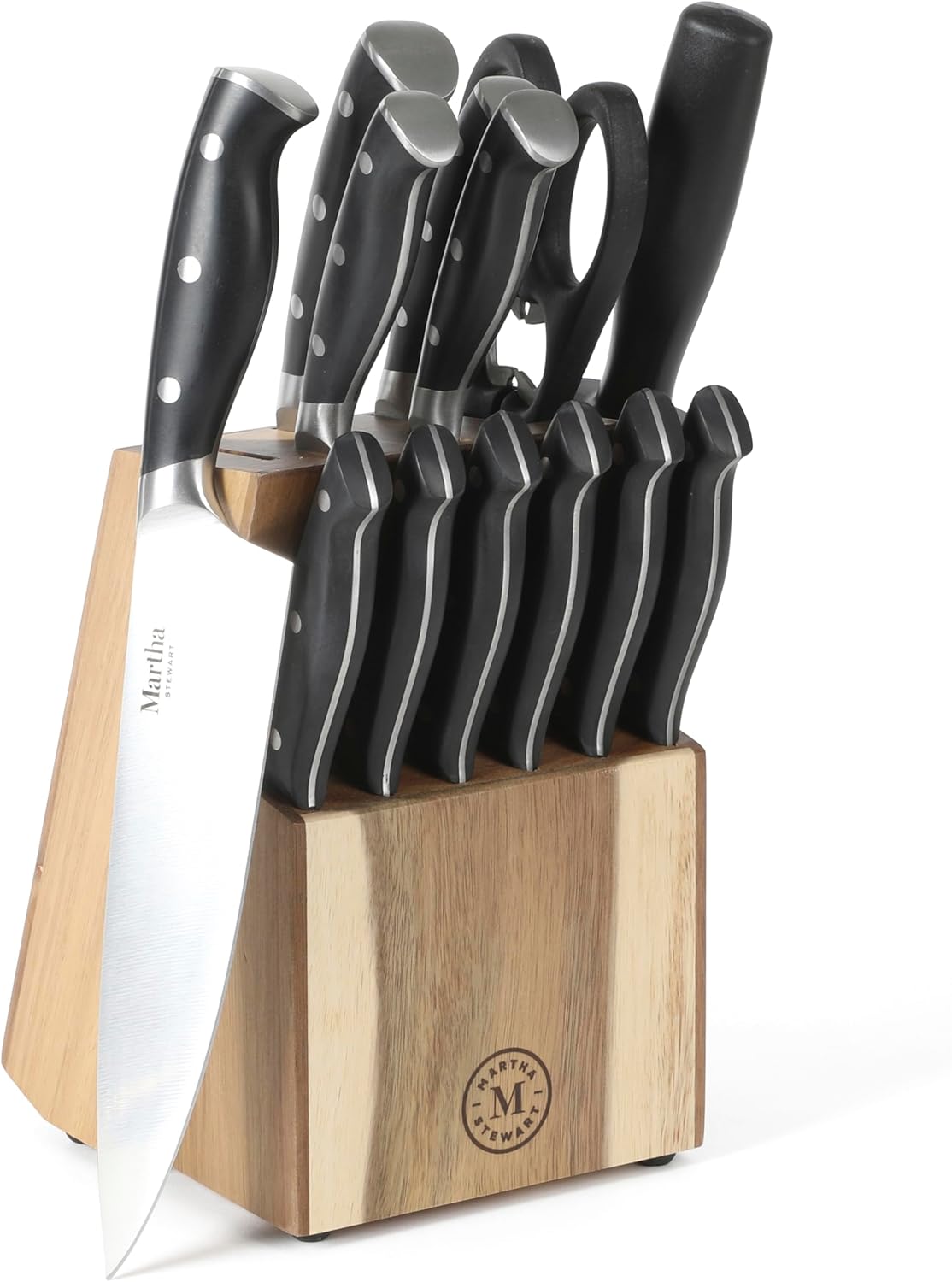 Martha Stewart Greeley 14 pc Cutlery Knife Set with Block