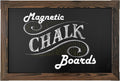 Magnetic Chalkboard Sign 20 x 30 in Rustic Wood Frame - Easy-Erase