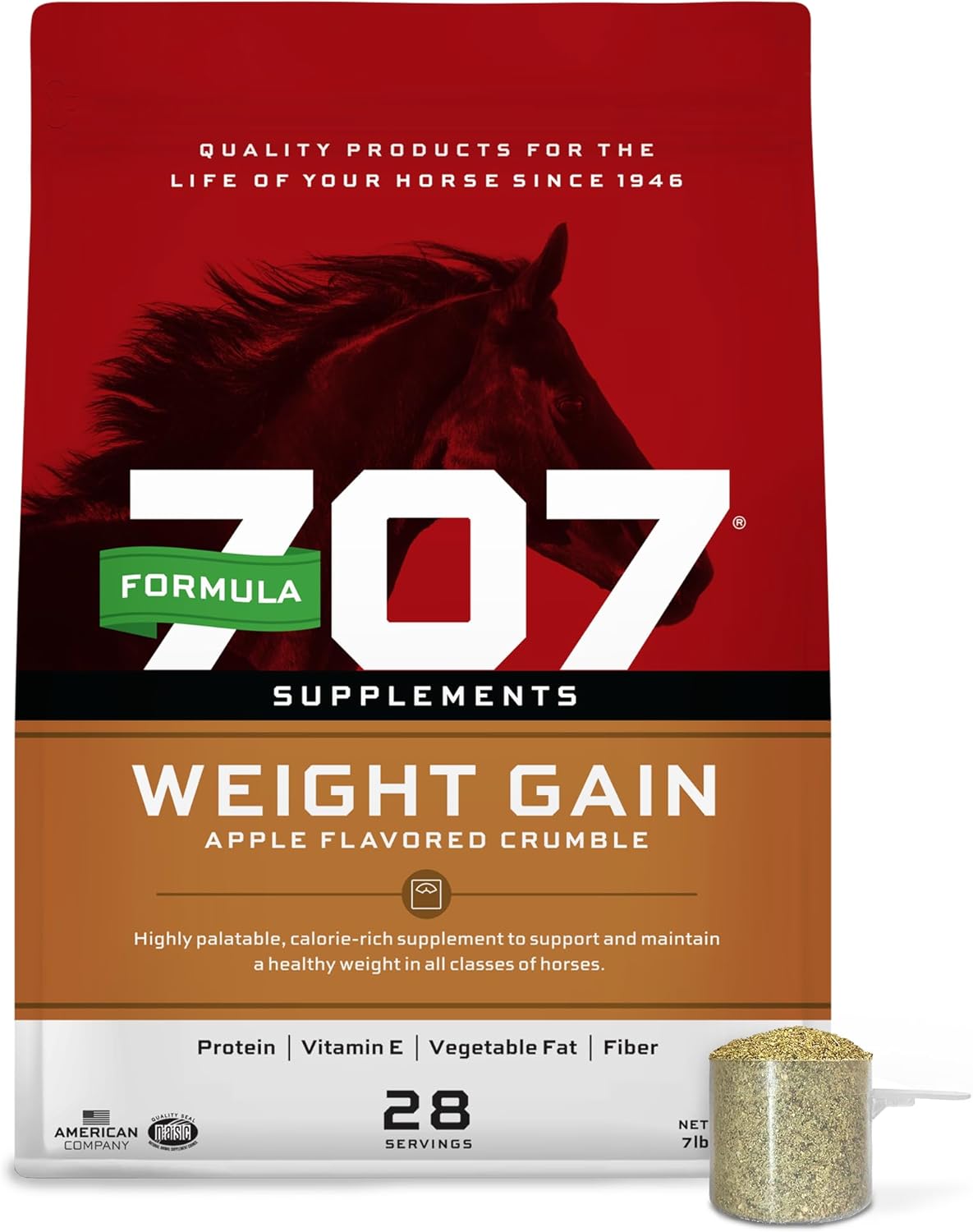 Formula 707 Weight Gain Crumble Supplement for Horses