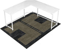 Office Chair Mat 48in x 60in Geo Black - Heavy Duty Hard Floor