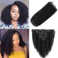 Lumiere Clip In Hair Extensions 4C Afro Curly 18 in - Natural Volume