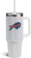 NFL 40oz Stainless Steel Tumbler Decorated with Crystal Rhinestones