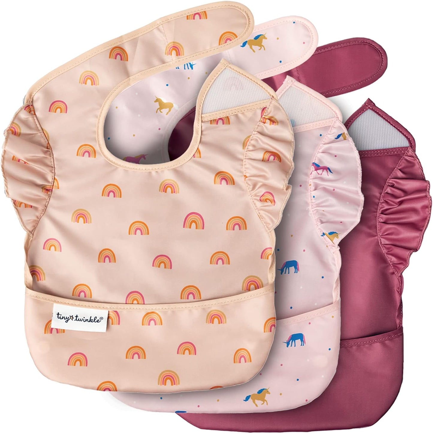 Waterproof Mess-Proof Baby Bib by Tiny Twinkle