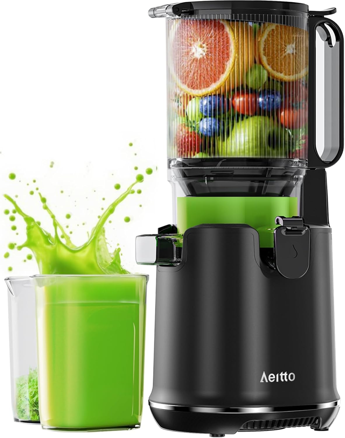 Aeitto Max5 Cold Press Juicer with 5.3 in Wide Mouth Design