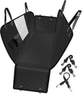 Dog Car Seat Cover with Mesh Window and Storage Pockets - Waterproof