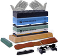 Whetstone Sharpening Stone Knife Sharpener Set - Complete 4-Side Kit