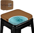 Magnetic Memory Foam Metal Stool Cushions Set of 4 - Soft Velvet Seat
